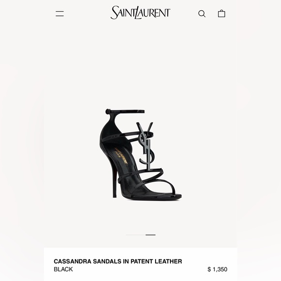 Saint Laurent
Opyum YSL Patent Ankle-Strap Sandals - Picture 9 of 9
